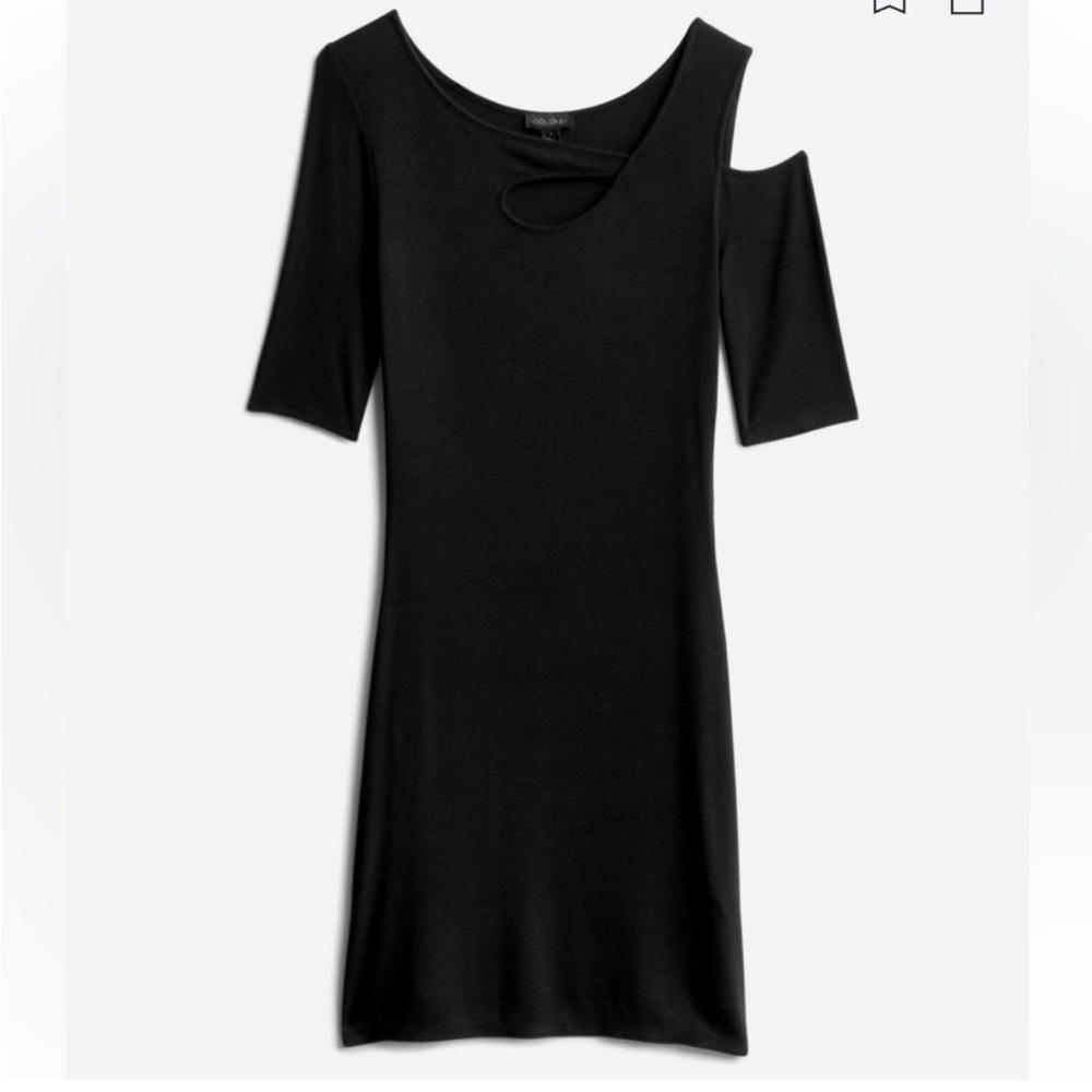 Chic One Shoulder Black Dress
